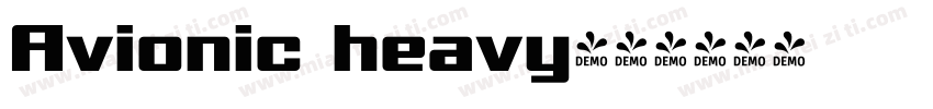 Avionic heavy字体转换
